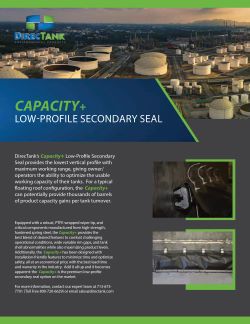 Capacity Plus Low-Profile Secondary Seal
