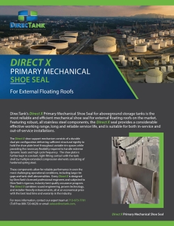 Direct X Primary Mechanical Shoe Seal for External Floating Roofs PDF
